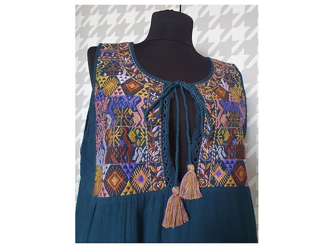 Camiseta sin mangas Free People Turquesa de Algodón Talla L Multicolor - vista 2