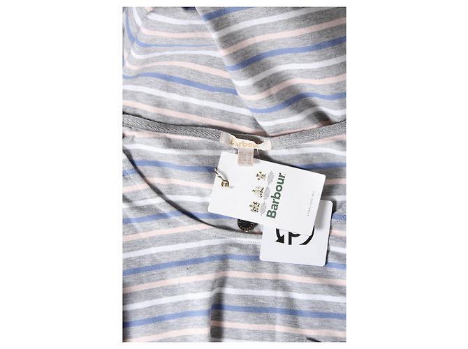 Abito Barbour a righe multicolore in cotone - vista 3