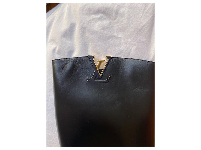 Sofia Coppola Botas Louis Vuitton Skyline de piel negra 41 Negro - vista 2
