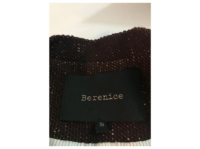 Berenice melierte braune Langarmjacke Dunkelbraun - Ansicht 5