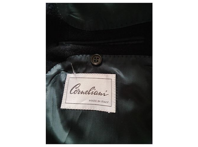 Corneliani Navy Blue Wool Coat - view 3
