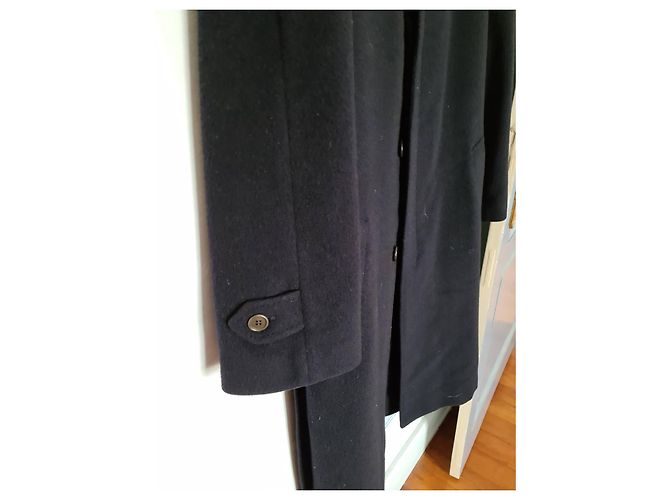 Corneliani Navy Blue Wool Coat - view 4