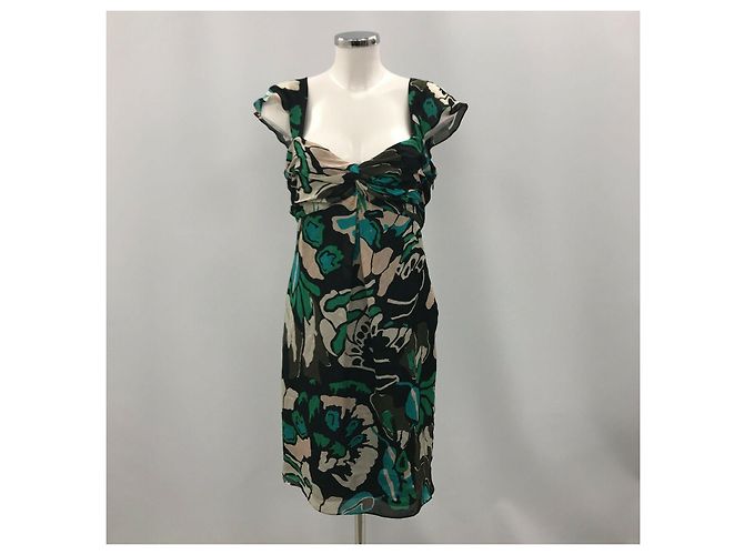 Temperley London Temperley mehrfarbiges Seidenkleid NEU Mehrfarben - Ansicht 2