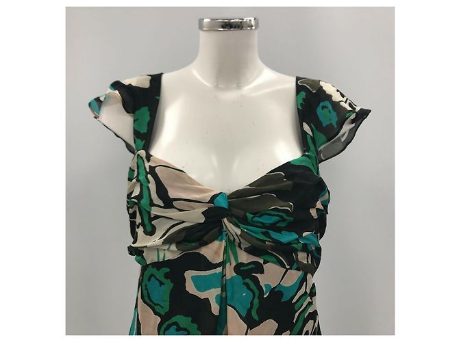 Temperley London Temperley mehrfarbiges Seidenkleid NEU Mehrfarben - Ansicht 5