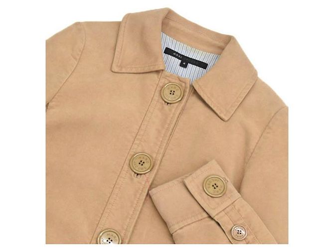 Marc Jacobs [Usado] Mark Jacobs Abrigo de cuello alto Botón grande y largo 6 Beige camel - vista 2