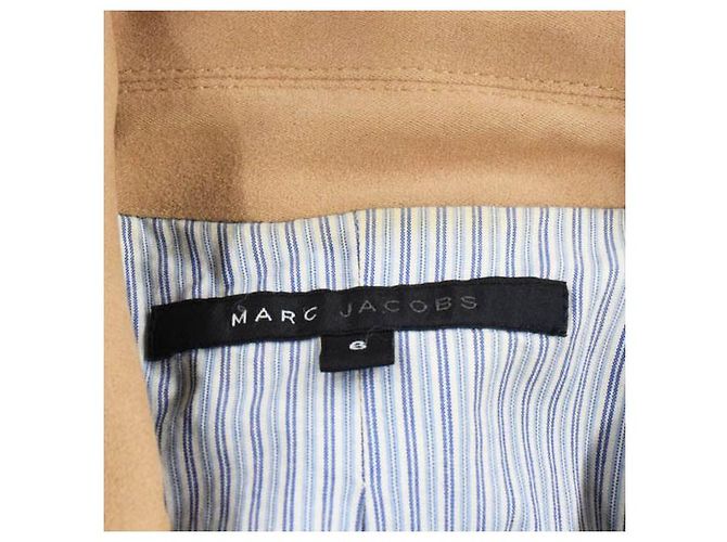 Marc Jacobs [Usado] Mark Jacobs Abrigo de cuello alto Botón grande y largo 6 Beige camel - vista 8