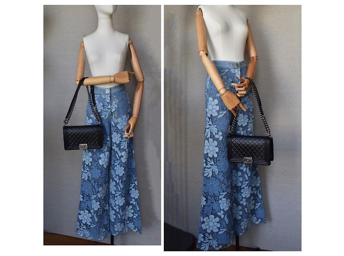 Chanel 2019 Pantalones vaqueros / pantalones de encaje de pasarela Azul - vista 20