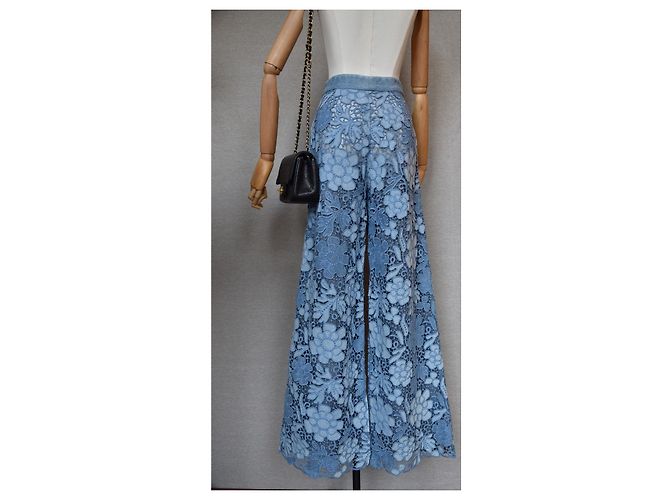 Chanel 2019 Pantalones vaqueros / pantalones de encaje de pasarela Azul - vista 5