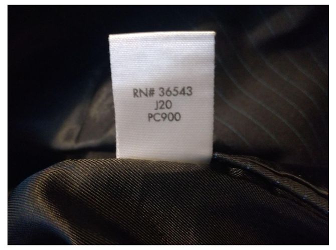 Calvin Klein Stylish 3 buttons Fitted Striped Suit Jacket, Size L Black - view 7