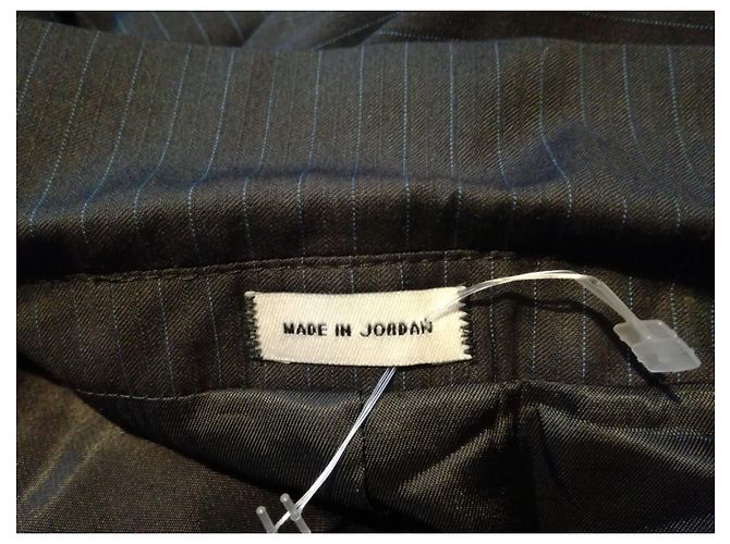 Calvin Klein Stylish 3 buttons Fitted Striped Suit Jacket, Size L Black - view 8