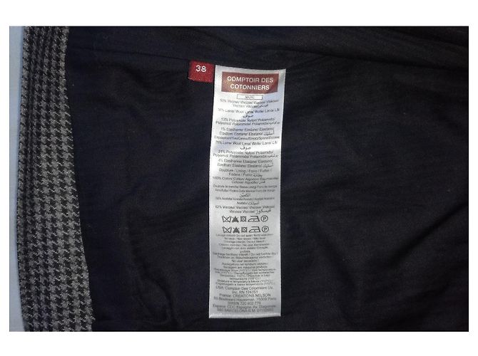Comptoir Des Cotonniers NAJAC Never Warn Graue Wolljacke, Size 38 - Ansicht 8