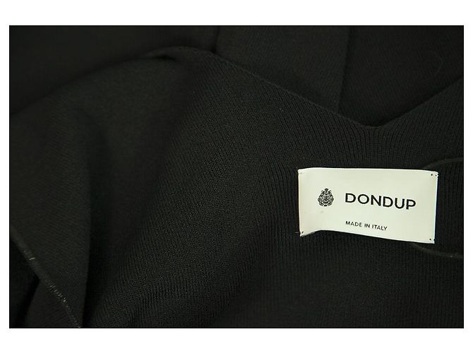 Dondup Blusa sin mangas de viscosa negra holgada sin mangas talla XS Negro - vista 3