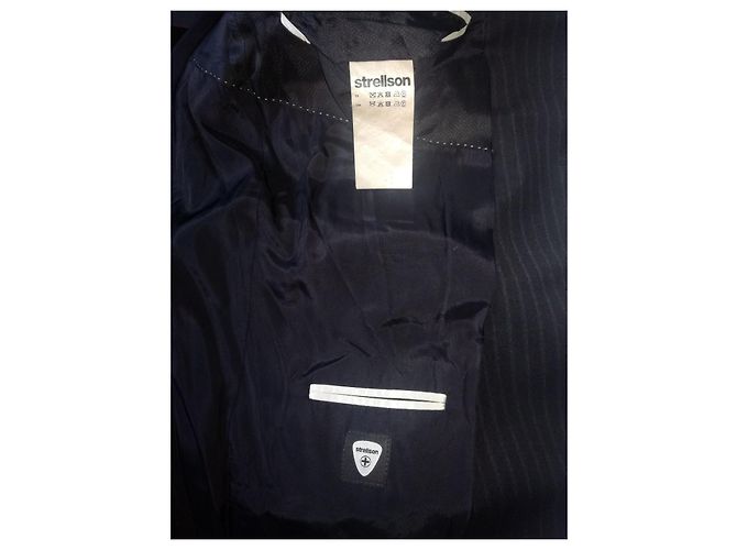 Autre Marque Strellson Jesse James NWT Blazer in lana nera Nero - vista 7