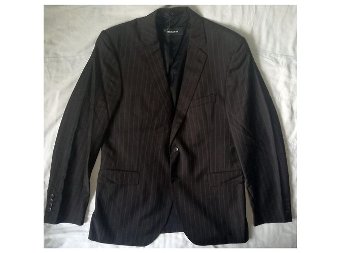Autre Marque Strellson Bailey Manhattan Blazer in lana a righe marrone - vista 3