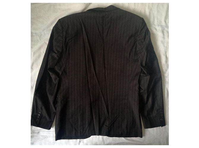 Autre Marque Strellson Bailey Manhattan Blazer in lana a righe marrone - vista 4