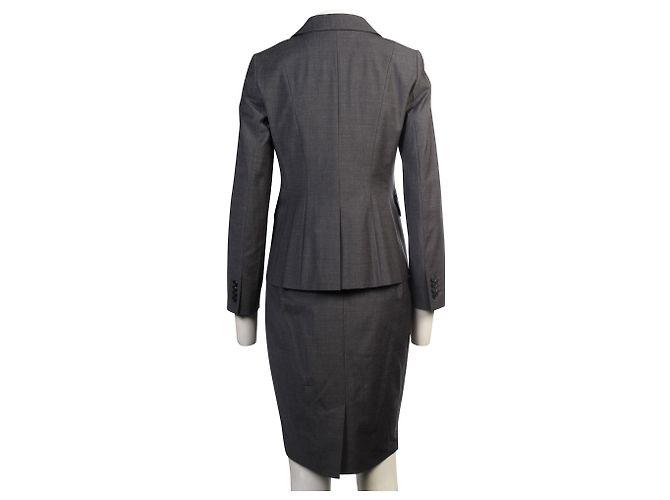 Ann Taylor Ternos de saia cinza petite - vista 3