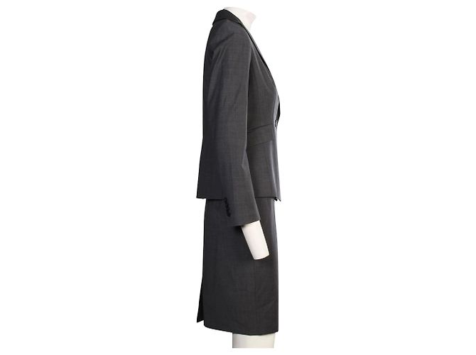 Ann Taylor Ternos de saia cinza petite - vista 4