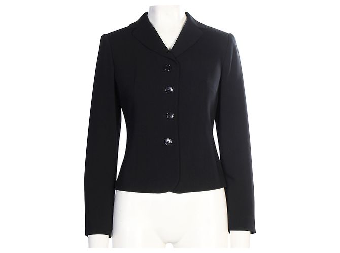 Ann Taylor 4 Chaqueta de trajes de botones Negro - vista 2