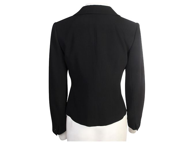 Ann Taylor 4 Chaqueta de trajes de botones Negro - vista 3