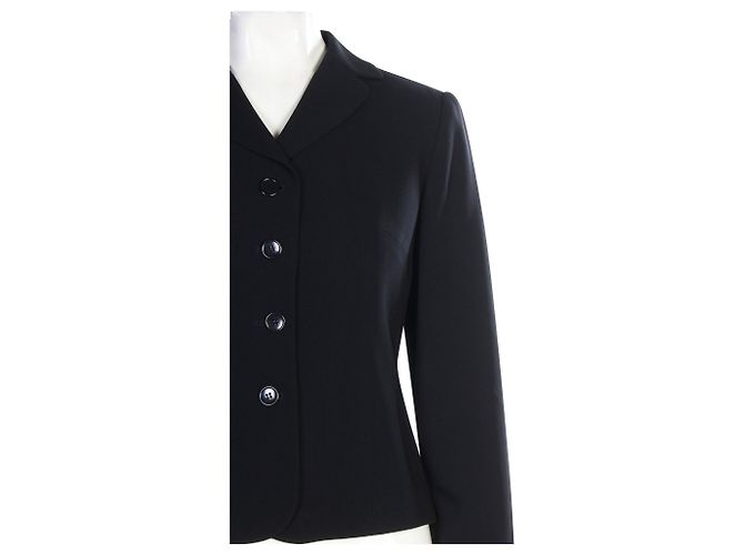 Ann Taylor 4 Chaqueta de trajes de botones Negro - vista 5