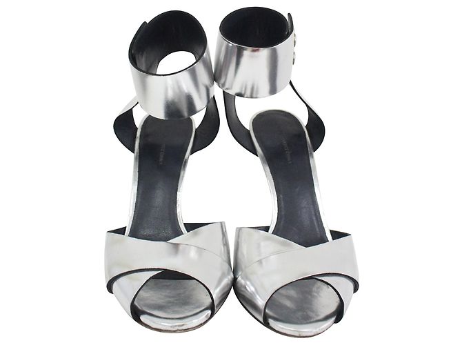 Isabel Marant Etoile Sandali con tacco a spillo argento - vista 5