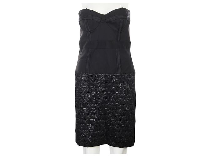 Nicole Miller Schwarzes Bustier-Kleid - Ansicht 2