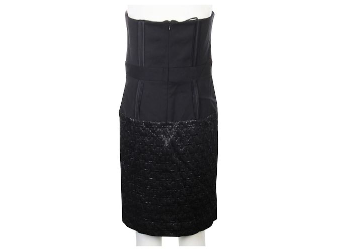 Nicole Miller Schwarzes Bustier-Kleid - Ansicht 3