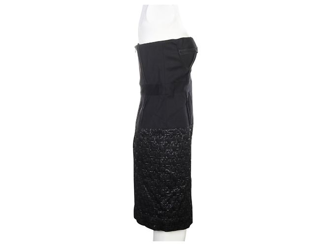 Nicole Miller Schwarzes Bustier-Kleid - Ansicht 4