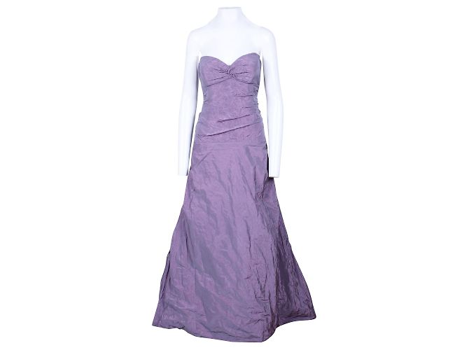 Nicole Miller Abito senza spalline viola Arancione Corallo - vista 2