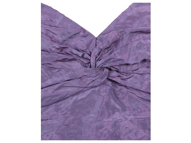 Nicole Miller Abito senza spalline viola Arancione Corallo - vista 5