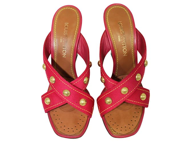 Louis Vuitton Zeppe rosa - vista 3