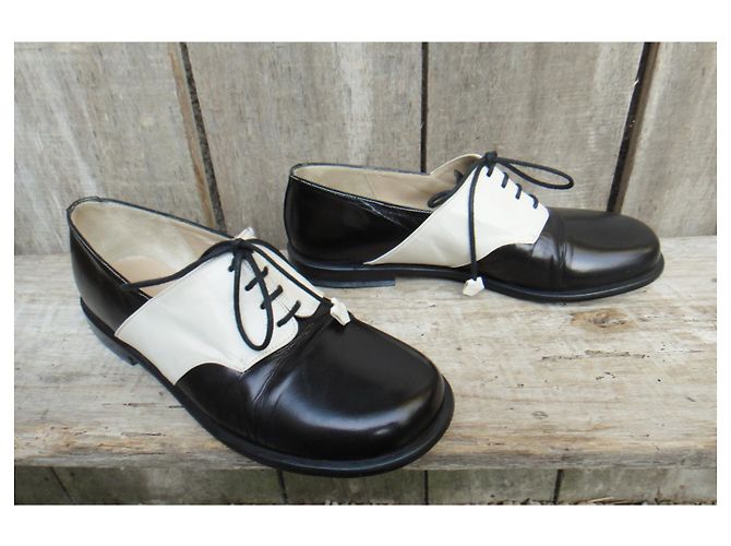 Autre Marque derby di Laure Bassal 37 Nero Bianco - vista 6