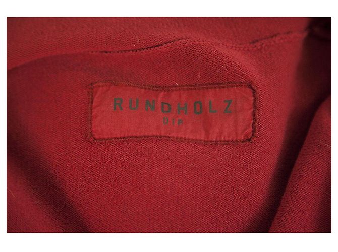 Rundholz DIP Botón Delantero Cárdigan Largo De Algodón Borgoña Rojo Cárdigan Talla S Roja - vista 3