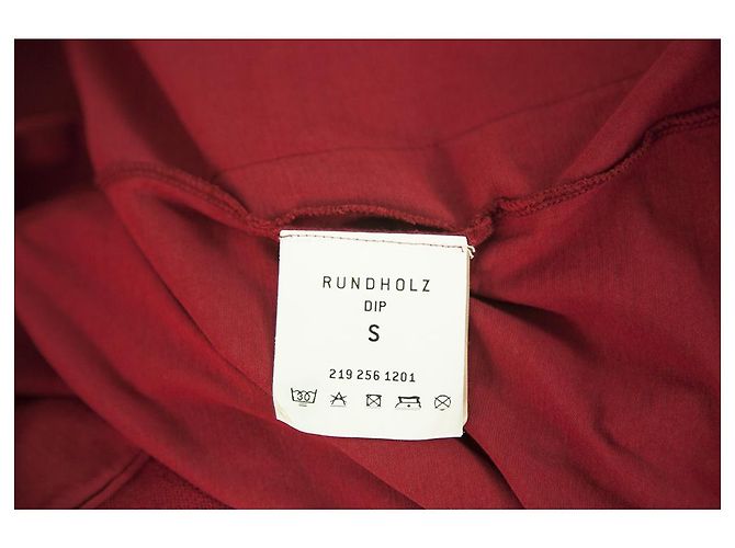 Rundholz DIP Botón Delantero Cárdigan Largo De Algodón Borgoña Rojo Cárdigan Talla S Roja - vista 4
