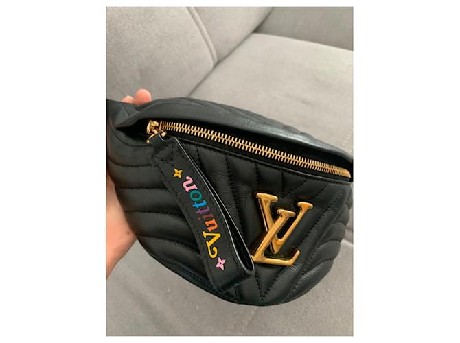 Bumbag Louis Vuitton Onda da culo Nero - vista 4