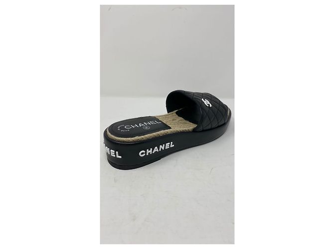 Cambon Chanel Sandalen Schwarz - Ansicht 5
