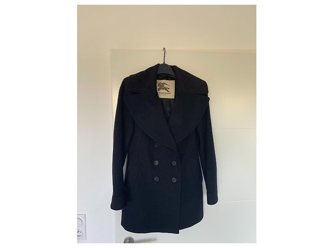 Chaquetón Burberry de lana negro - vista 2