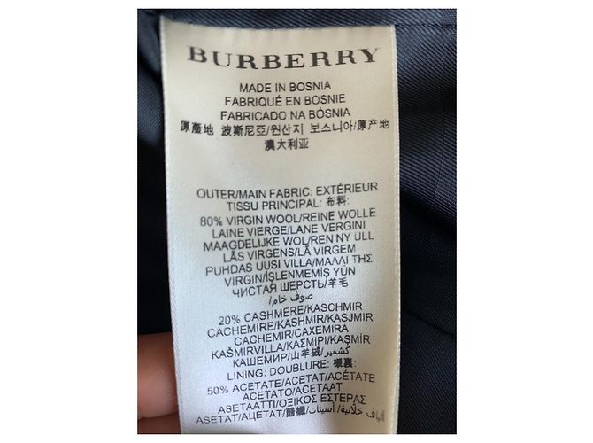 Chaquetón Burberry de lana negro - vista 4