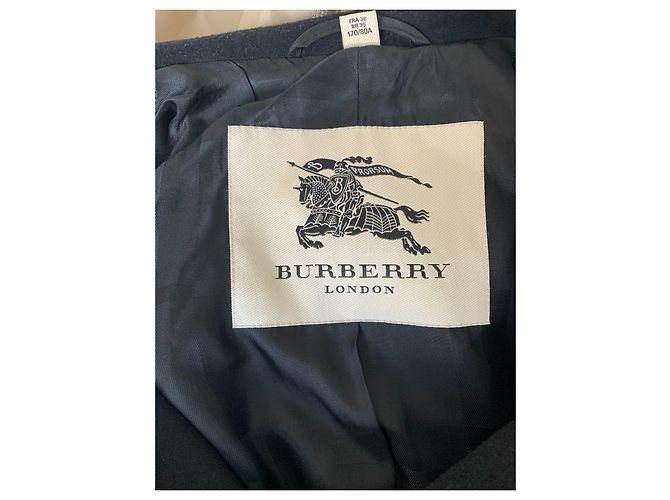 Chaquetón Burberry de lana negro - vista 7