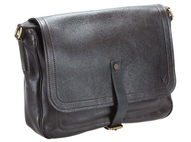 Borsa a tracolla Louis Vuitton Utah Marrone - vista 3