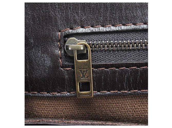 Borsa a tracolla Louis Vuitton Utah Marrone - vista 8