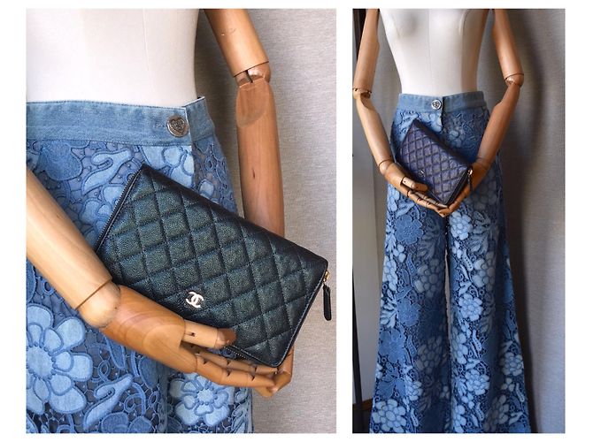Chanel 2019 Bolso de mano XL caviar Multicolor Metálico - vista 2