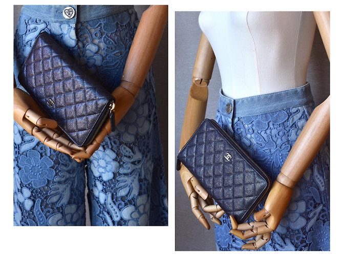 Chanel 2019 Bolso de mano XL caviar Multicolor Metálico - vista 20
