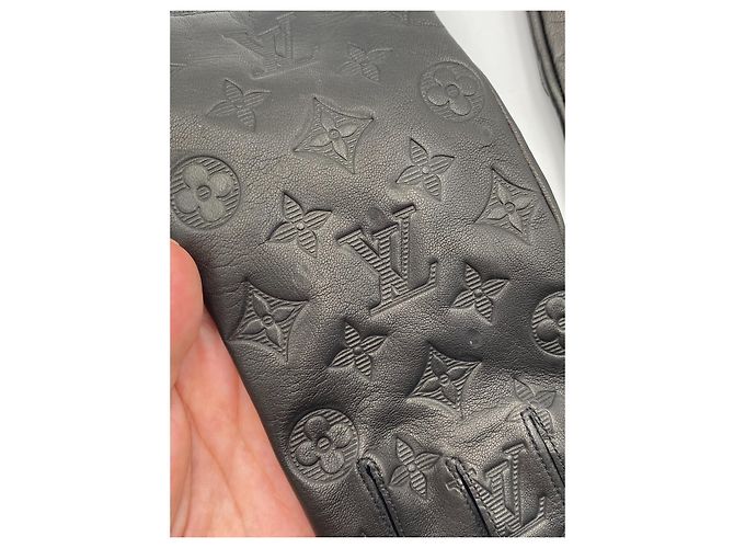 Guanti Louis Vuitton Shadow neri 2021 retail 755€ Nero - vista 11