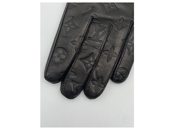 Guanti Louis Vuitton Shadow neri 2021 retail 755€ Nero - vista 5