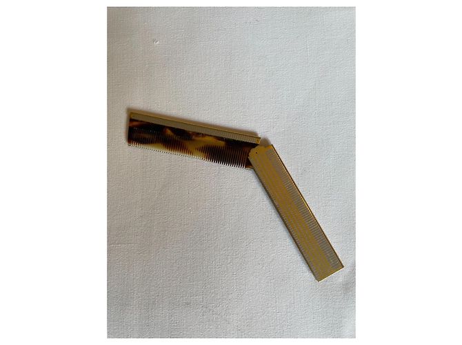 Autre Marque Gold folding comb Gold hardware - view 2