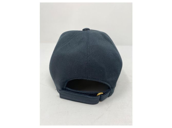Cappellino da baseball Gucci in cotone blu - vista 2