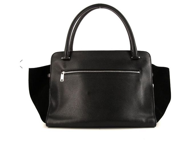 Trapèze Céline Medium suede and black leather trapeze - vista 2