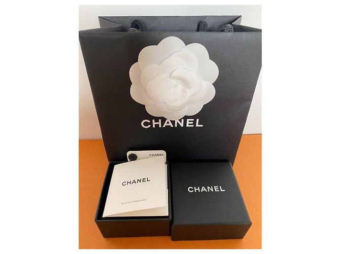 Chanel Strass Ohrringe Silber Hardware - Ansicht 4