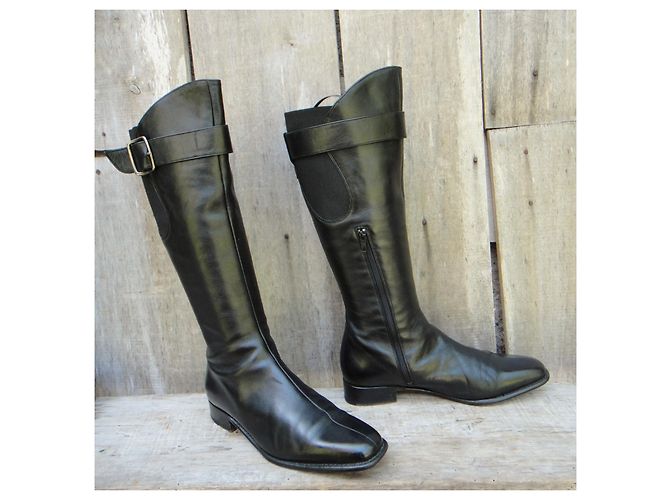 Botas de cuero Paraboot negras 36 Negro - vista 2